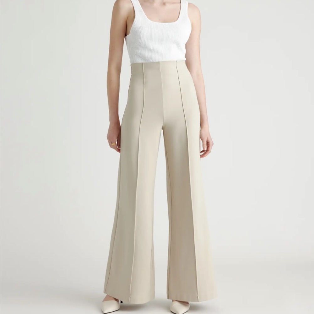 Ultra-Stretch Ponte Super Wide Leg Pants